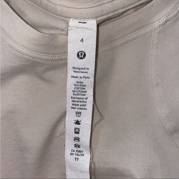 Lululemon Ruched Crop Top - Picture 3 of 3